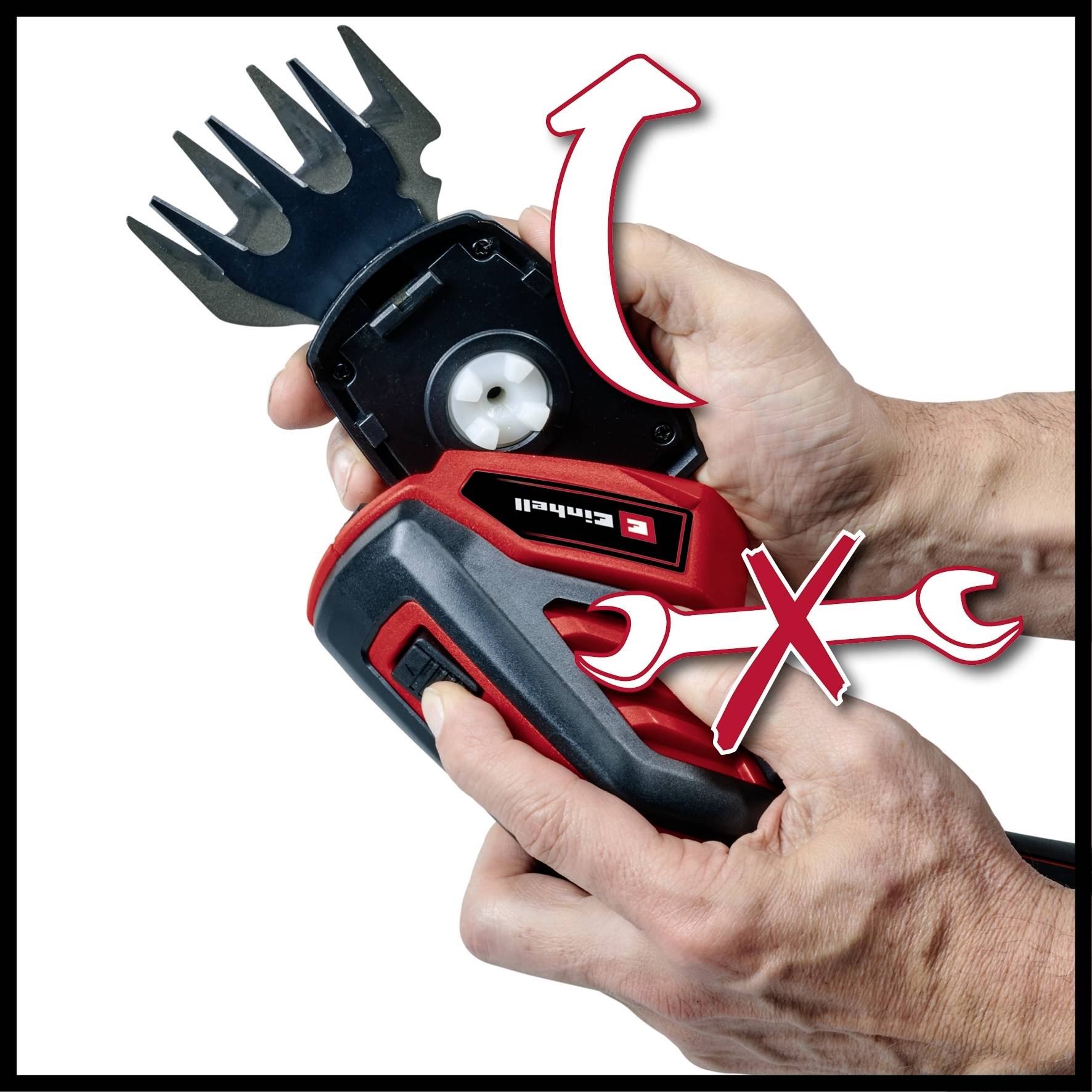 Einhell 3410360 GC-CG 3.6/70 Li акумуляторні кущорізи, Телескопічні ножиці для трави, Телескопічні ножиці для кущів, Ножиці для ку