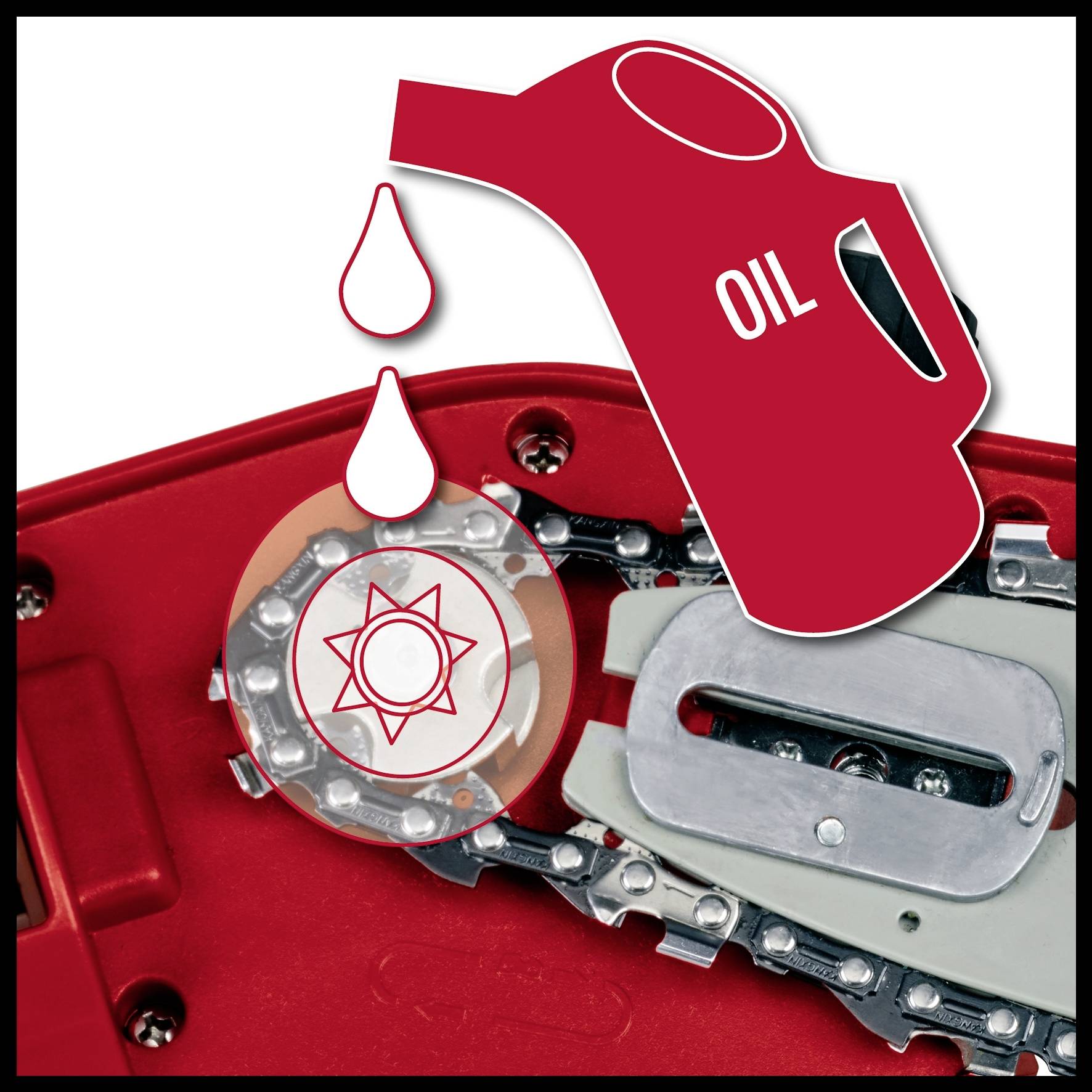 Zbiornik oleju jest opróżniany za pomocą kół zębatych; kluczowe dla konserwacji i smarowania.