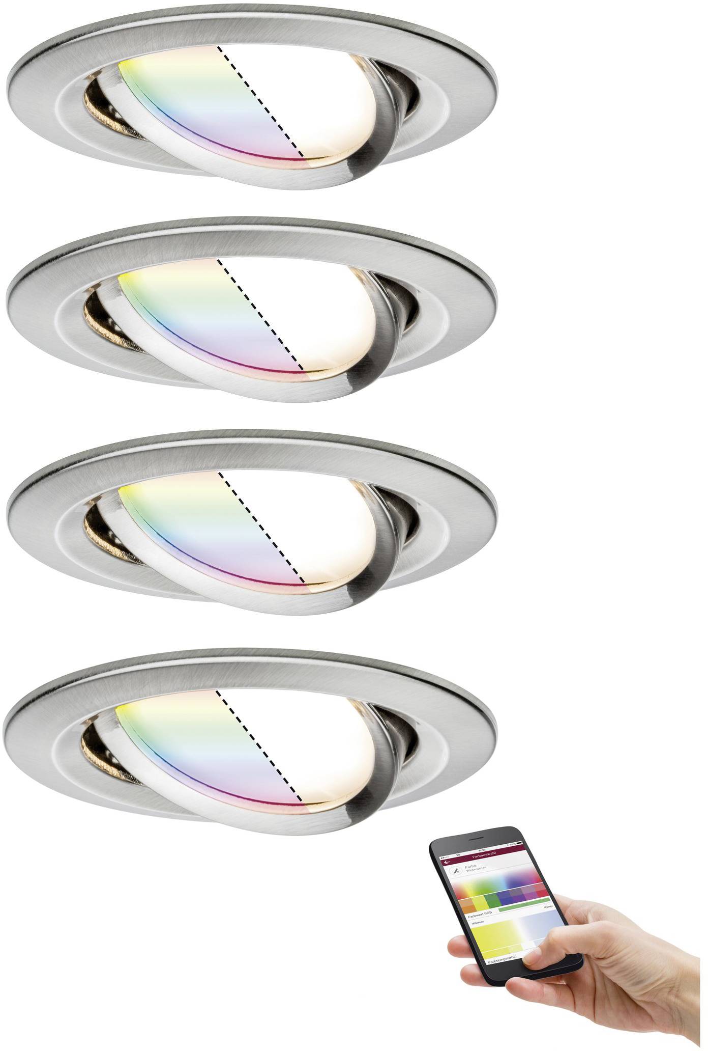 Paulmann 4064161242101 Комплект світлодіодних ламп для внутрішнього освітлення, 4 шт., 15,6 Вт, 85 лм