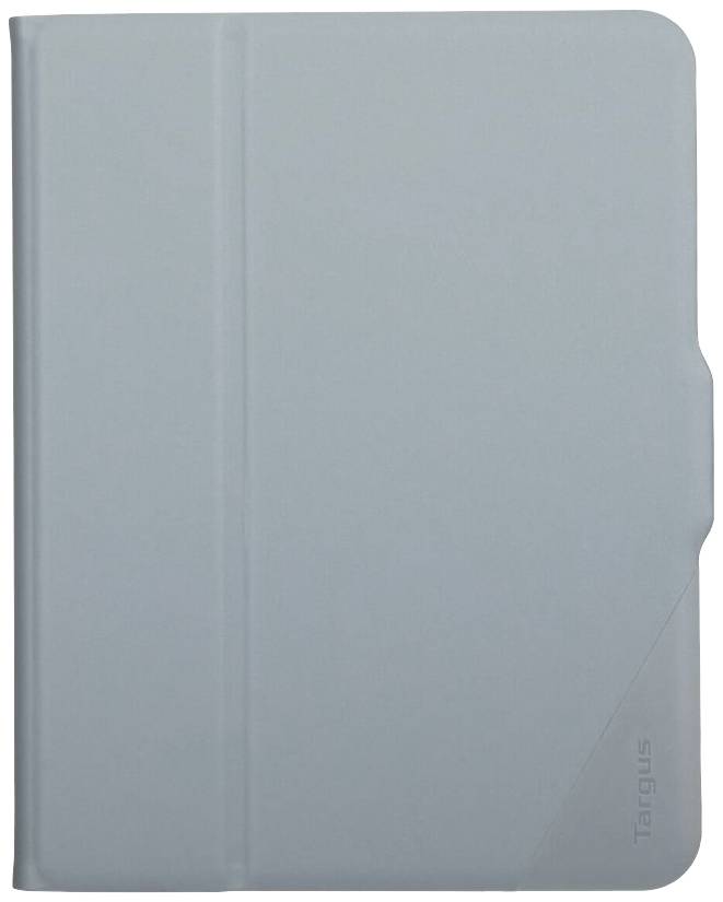 Etui na tablet w jasnym błękicie, wykonane z gładkiego materiału, proste i pozbawione ozdób.