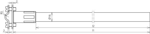 Rysunek techniczny kołnierza rurowego z wymiarami i oznaczeniami średnic.