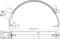 Rysunek strukturalny łuku z oznaczeniem zakresu napięcia. Podane są wymiary h1, l1 oraz 12 mm. Nakrętki skrzydełkowe na końcach.