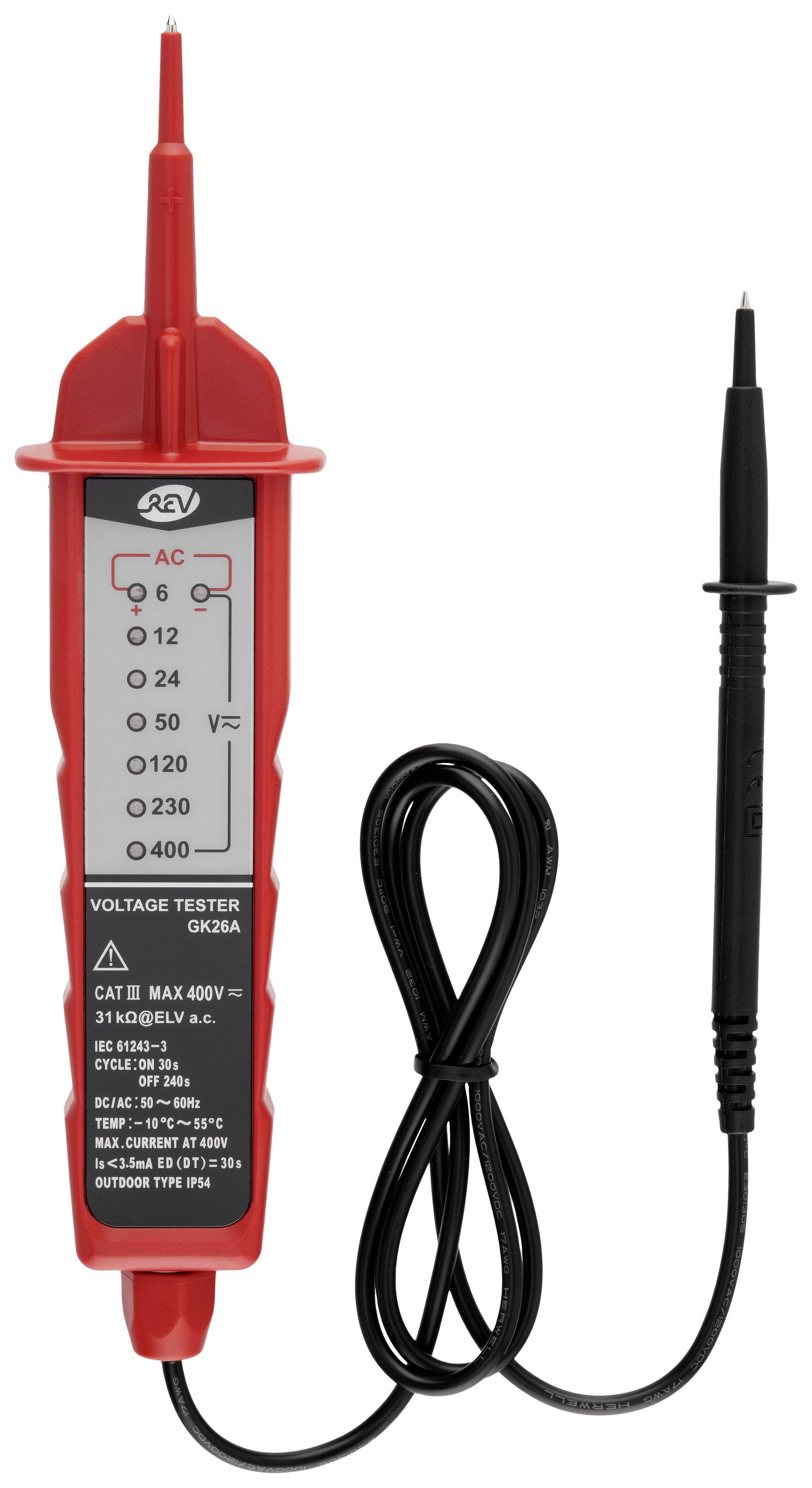 Тестер напруги REV LED 6-400V rt