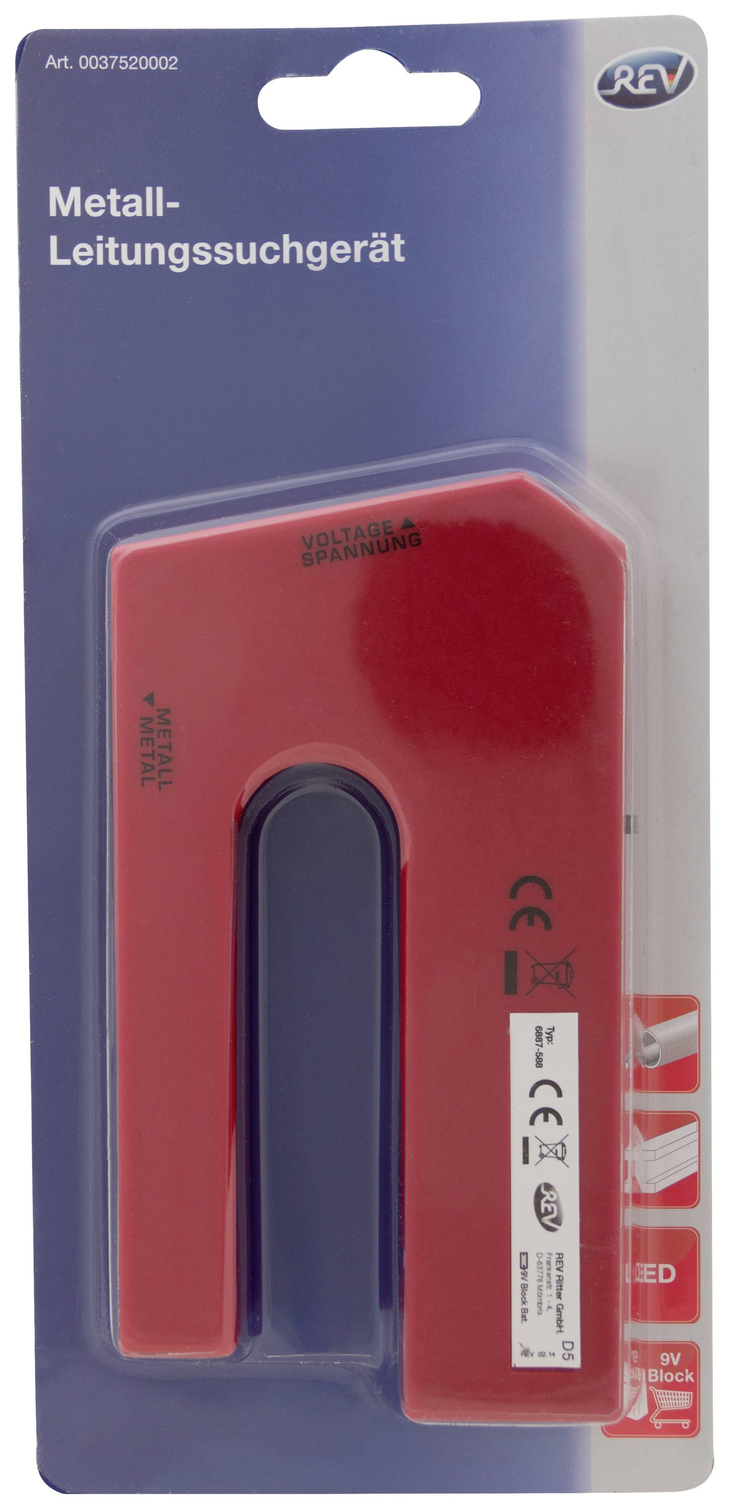 Кабельний детектор REV Metall-/ Leitungssuchgerät rt 0037520002