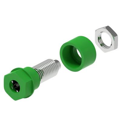 Zestaw wspornika zawieszenia aluminiowego z nakrętką i tulejką nylonową. Ten zestaw prezentuje części mechanizmu zamykającego w poszczególnych elementach.