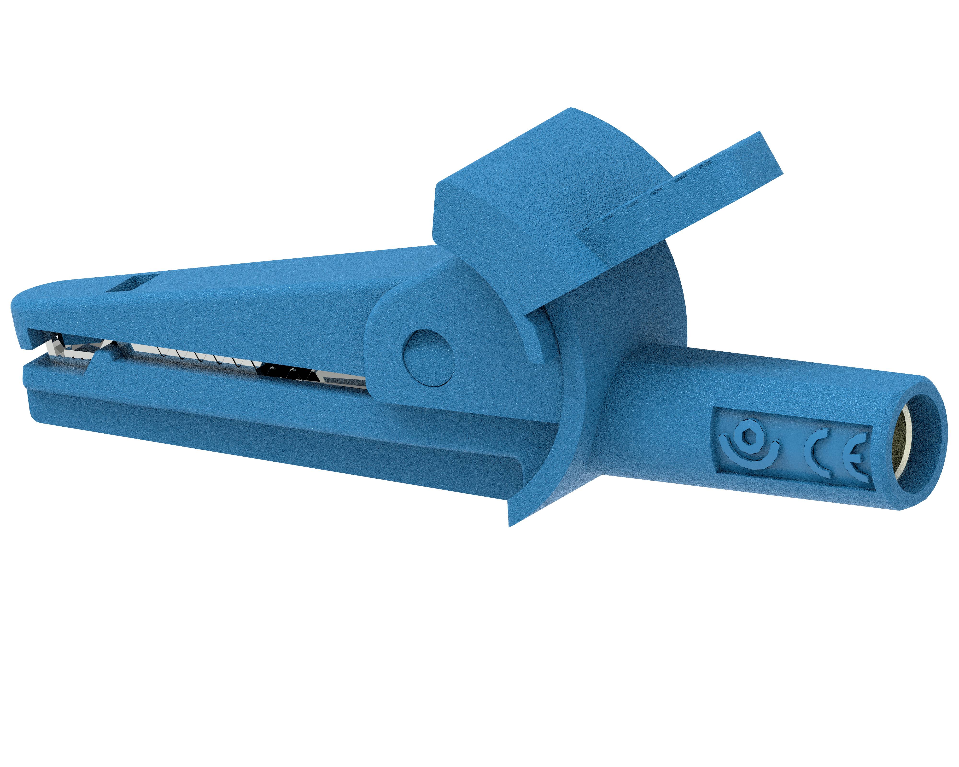 Затискач «крокодил» Electro PJP 5002-IEC-d4-CD1-Bl 5002-IEC-d4-CD1-Bl Максимальний діапазон затискання: 9 мм Довжина: 51 мм синій 