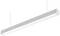 Podłużna, nowoczesna lampa sufitowa o smukłej sylwetce, zawieszona w przestrzeni, idealna do biura lub pomieszczeń mieszkalnych.