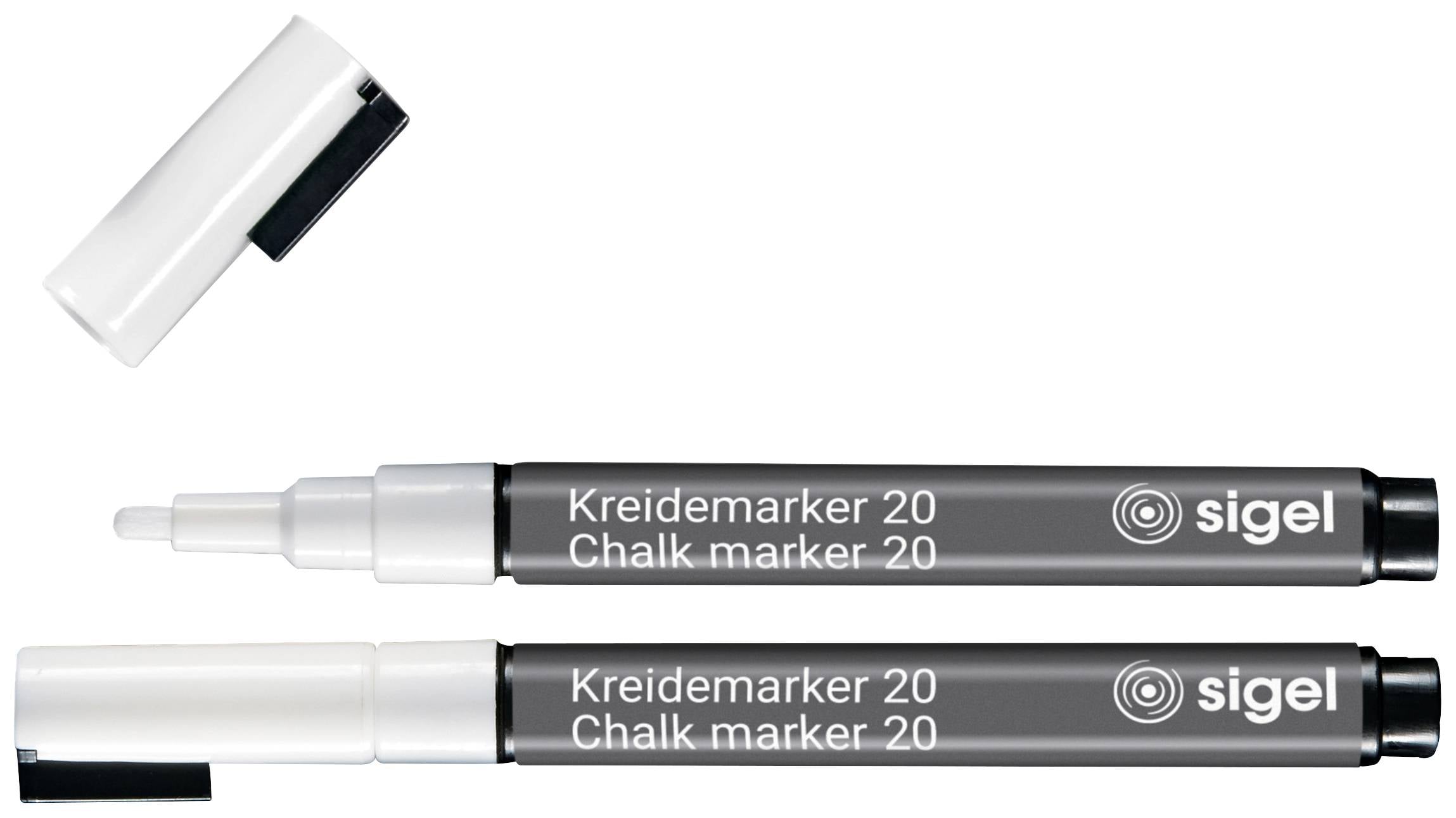 Крейдяний маркер Sigel BA178 BA178 білий 1 мм, 2 мм