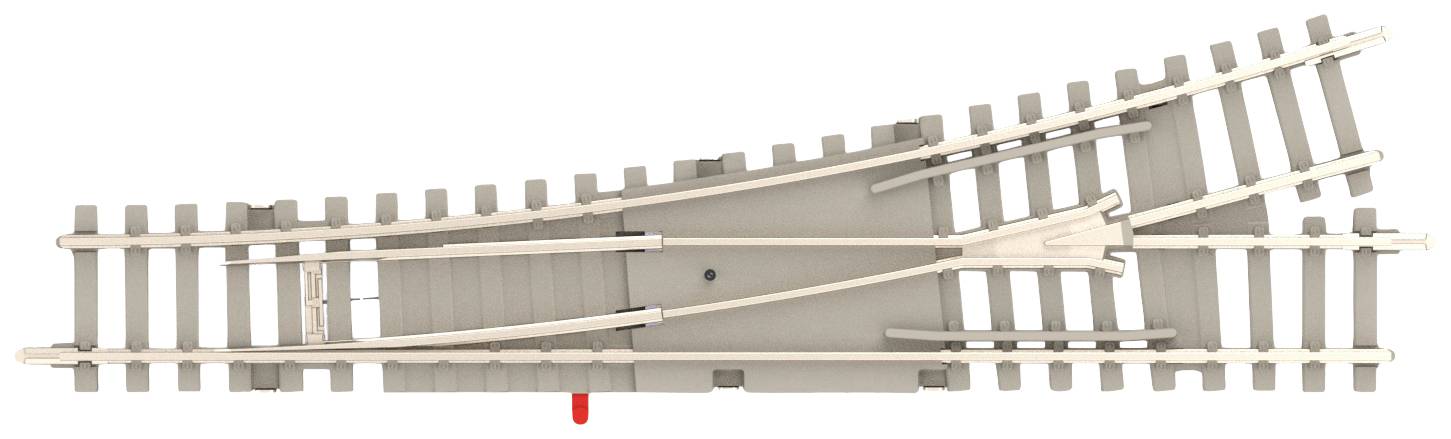 T14538 N Перемикач Minitrix, лівий, бетонна основа 112,6 мм 15° 1 шт.