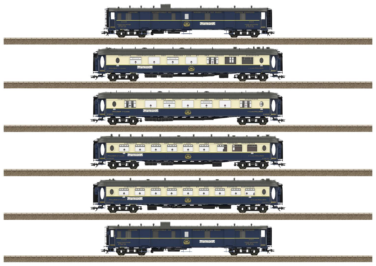 Легковий автомобіль TRIX H0 T26470 Pullman Car set 