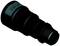 Przedstawiono czarny, cylindryczny element z gwintem, prawdopodobnie łącznik lub element połączeniowy.