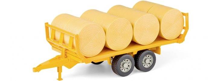 Carson Modelsport 1:16 Heuwagen für RC Traktor gelb trailer