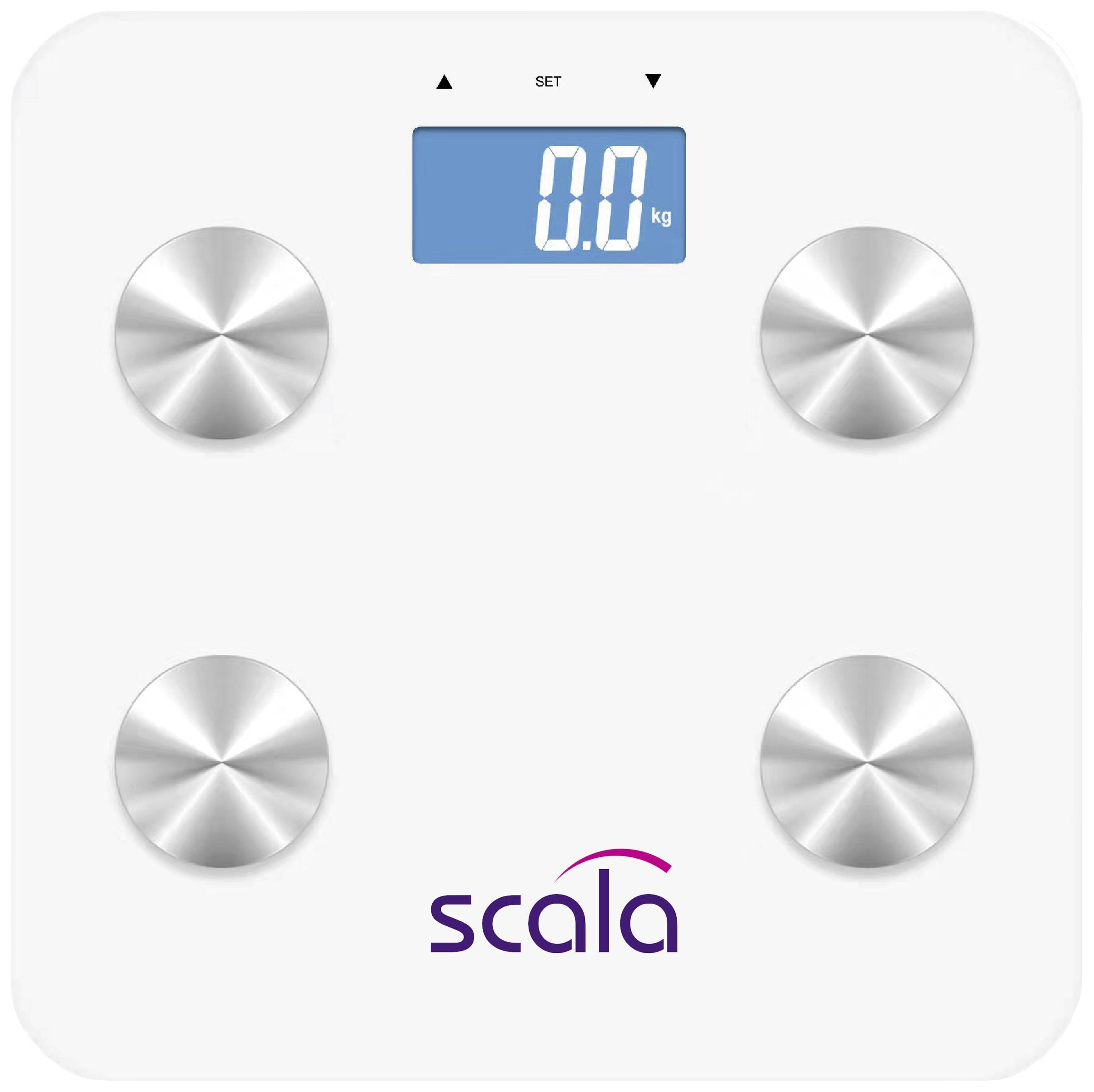 Цифровий аналізатор складу тіла Scala SC 4280, максимальний діапазон вимірювання: 180 кг, білий