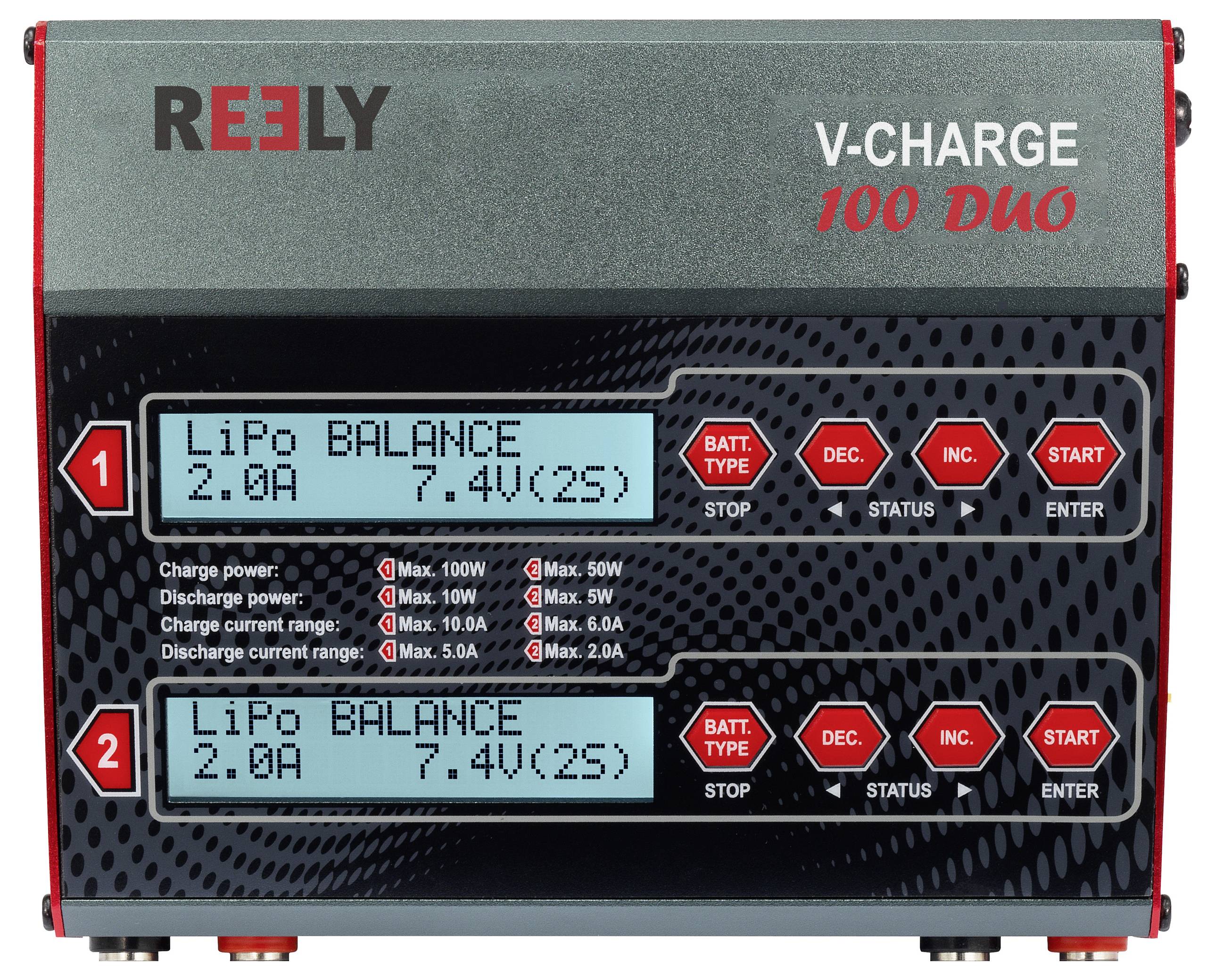 Багатофункціональний зарядний пристрій Reely V-Charge 100 Duo 10 A