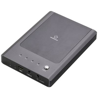 Zewnętrzna obudowa dysku twardego z interfejsem USB-C i diodami LED statusowymi. Kompatybilna z dyskami 2,5" i 3,5", zapewniająca wysokie prędkości transferu danych.
