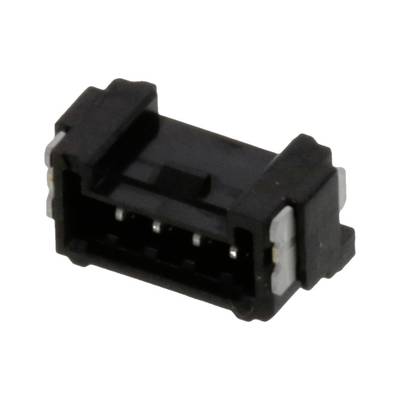 Czarny, prostokątny wtyk z wieloma stykami metalowymi, używany do łączenia urządzeń elektronicznych.