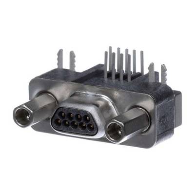 Elektryczny wtyk D-Sub z wieloma pinami i stykami metalowymi, używany do podłączania urządzeń elektronicznych.