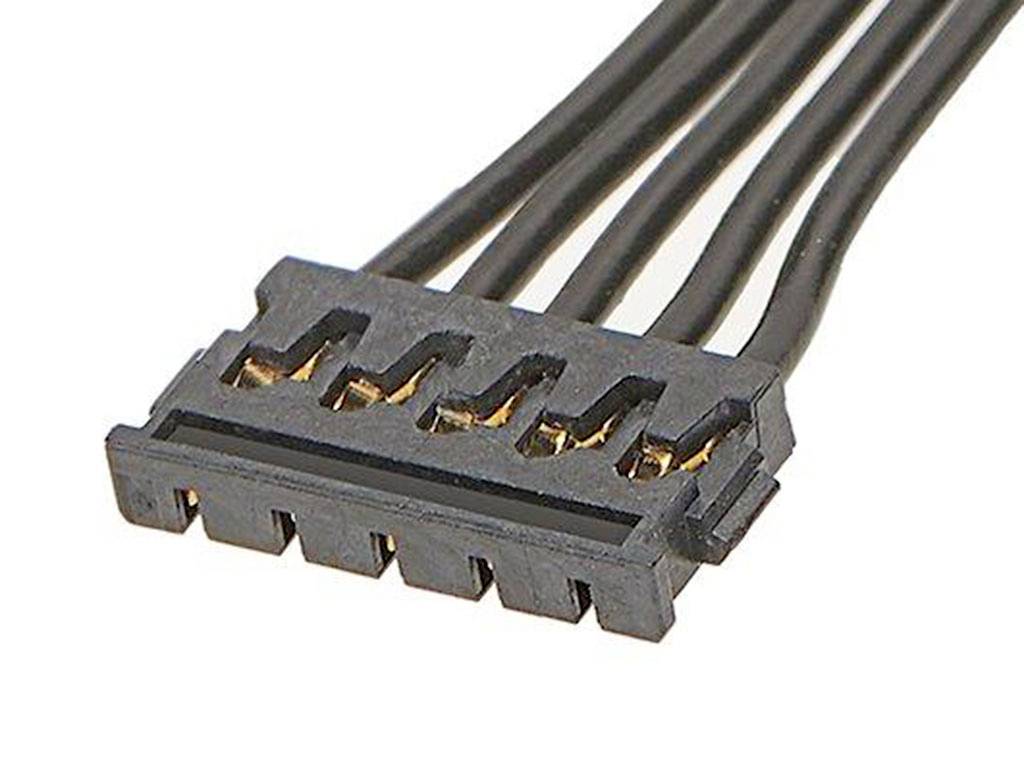 Molex Obudowa złącza pin żeńskiego na kabel Ilość pinów 5 Wymiary siatki: 1.20 mm 369200502 1 szt. towar pakowany luzem