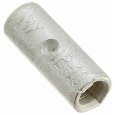 Złącznik metalowy o kształcie cylindrycznym, oznaczony 'MX YR-10', wyposażony w centralny otwór i szczeliny na jednym końcu do wprowadzenia przewodu.