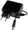 Czarna ładowarka sieciowa z wtyczką europejską i przewodem wyjściowym prądu stałego, odpowiednia do urządzeń elektronicznych.