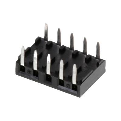 Czarny, prostokątny mikrochip z ośmioma metalowymi pinami ułożonymi w dwóch rzędach.