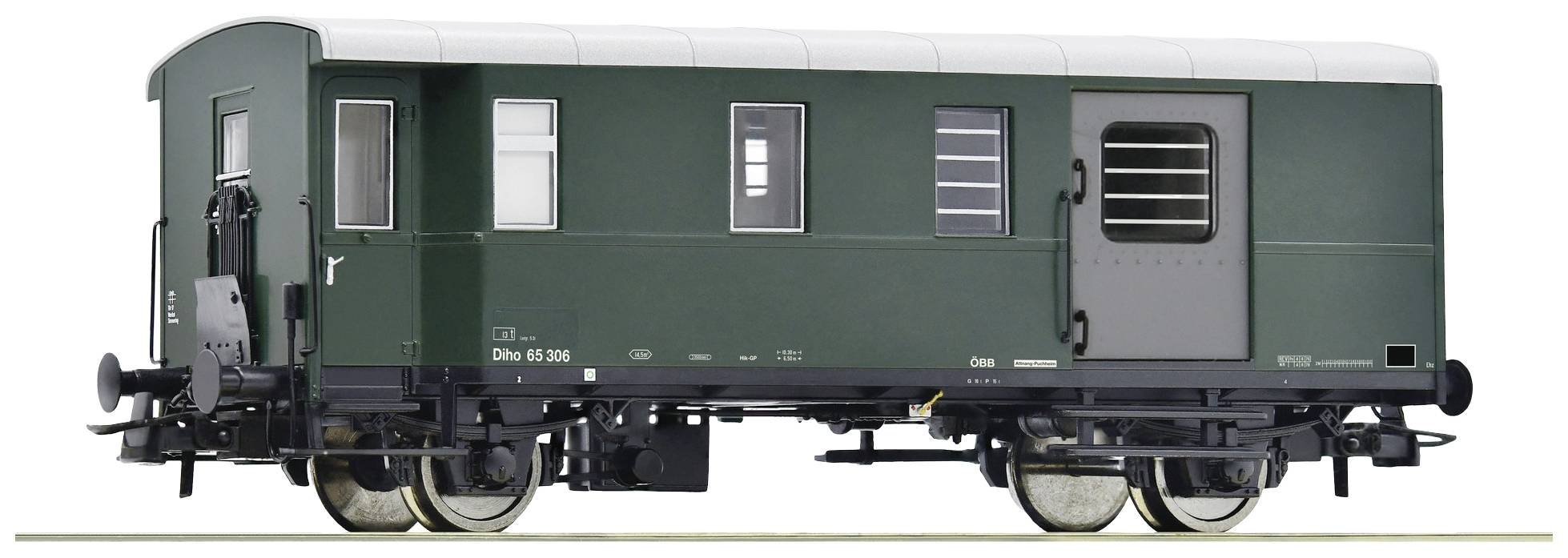 Wagon bagażowy Roco 74221 Wagon bagażowy pociągu towarowego H0 ÖBB