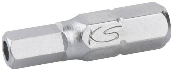 <br>  KS Tools<br>  911.2949<br>  9112949<br>  Bit szcześciokątny<br>  Końcówka wkrętaka: 1/4" (6,3 mm)<br>  Kształt końcówki: sześciokąt<br>  6 mm<br>  25 mm<br>