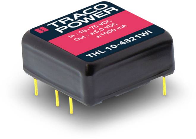 Перетворювач постійного струму TracoPower THL 10-2411WI, для друкованої плати THL 10-2411WI, 10 Вт, 5,1 В/DC, 2 A, 1 шт.