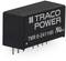 Moduł 'Traco Power'-Mikromoduł, TMR 6-2411WI, wskazuje nazwę producenta i numer modelu. Prostokątny kształt z wieloma metalowymi pinami od spodu.