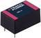 Element elektroniczny 'TRACO POWER TMG 15', prostokątny, czarny z czerwonym i niebieskim oznaczeniem, z dwoma metalowymi stykami u dołu.