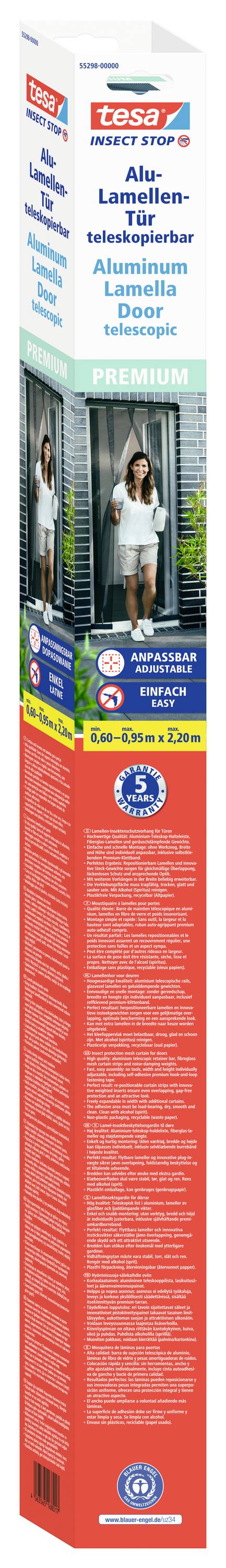 tesa Insect Stop 55298-00000-00 Завіса від комах (Ш x В) 0,95 м x 2,20 м антрацит 1 шт.