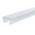 Przezroczysty profil U-kształtny wykonany z tworzywa sztucznego, przeznaczony do osłony pasków LED, służący rozproszeniu światła i zapewnieniu ochrony.