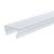 Przezroczysty plastikowy profil U, który może być używany do mocowania paneli lub jako kanał kablowy.