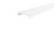 Biały, liniowy profil z wycięciem w kształcie litery U, stosowany do mocowania listew świetlnych lub paneli na sufitach lub ścianach.