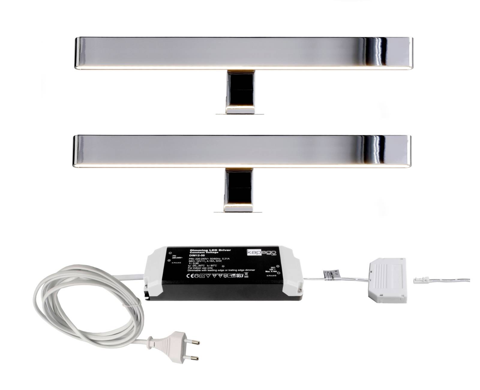 Lampa budowlana Deko Light Spiegel Line II 2er Bundle 620021 LED LED wbudowany na stałe 12 W srebrny 550 lm