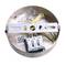Elektryczna oprawa sufitowa z zaciskami przyłączeniowymi i przewodami. Zawiera etykietę kontrolną oraz akcesoria montażowe.