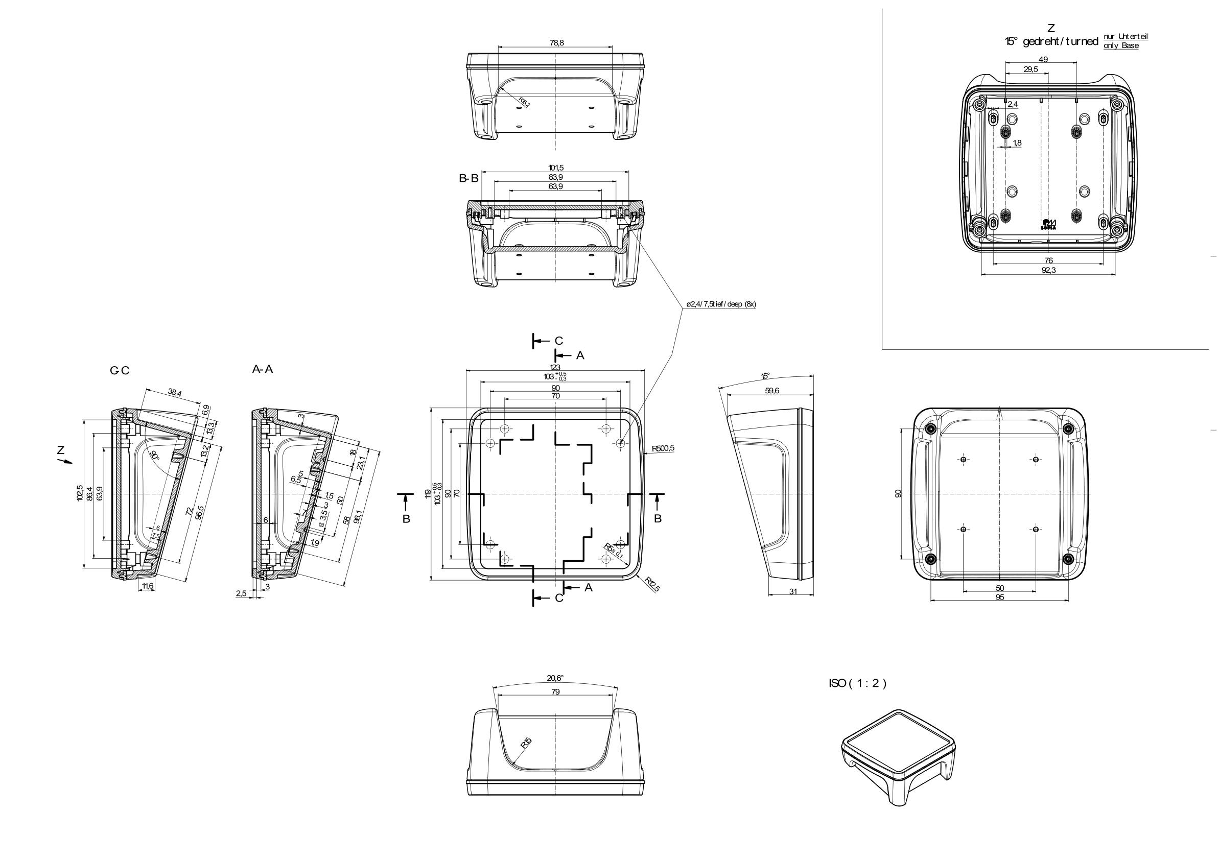 Dłoń trzyma dwoma palcami otwartą książkę, przy czym jedna strona jest widoczna.