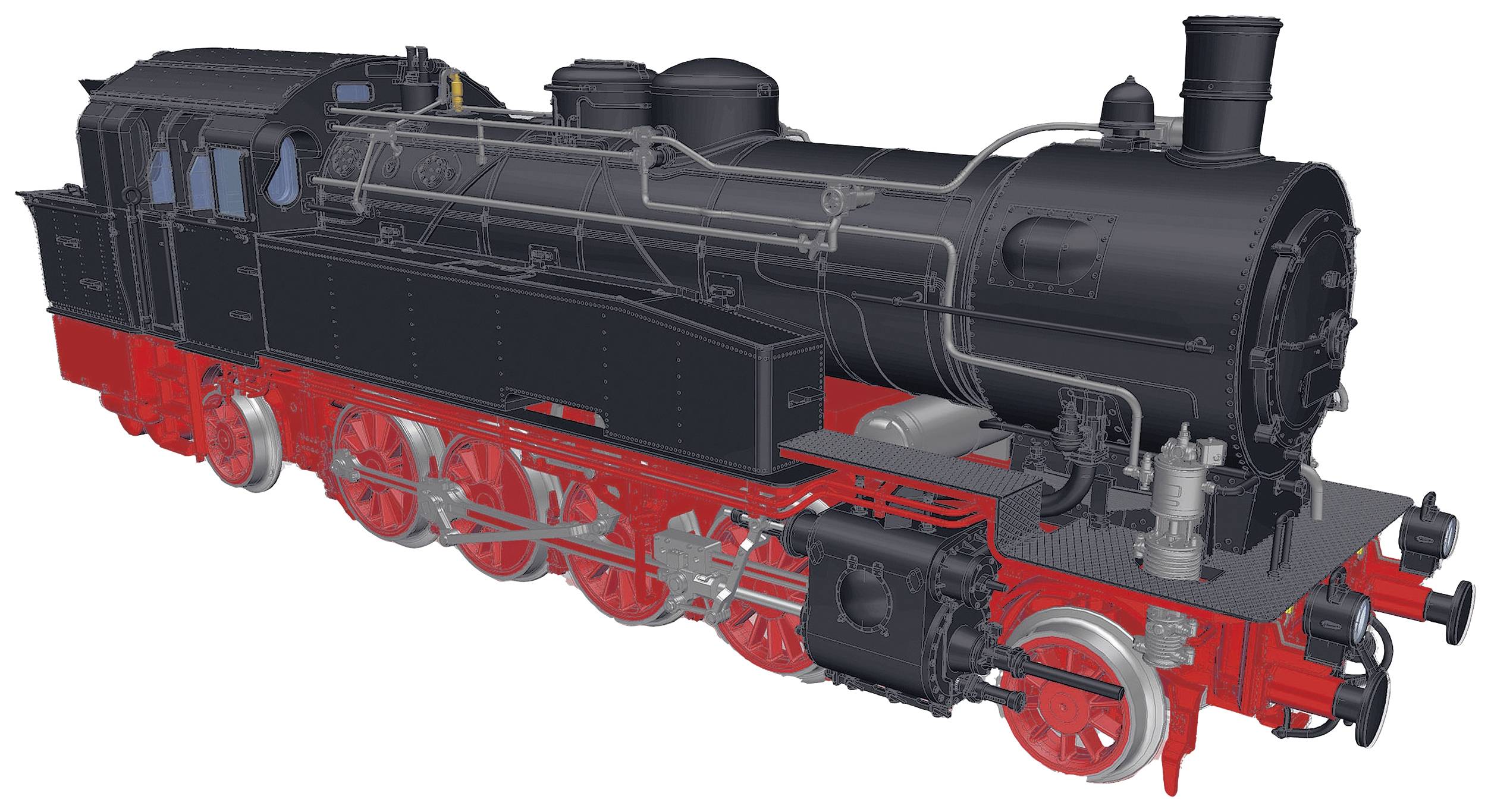 Паровоз H0 Piko H0 50665, цифровий звук постійного струму, довжина з буферами: 159 мм, епоха: III