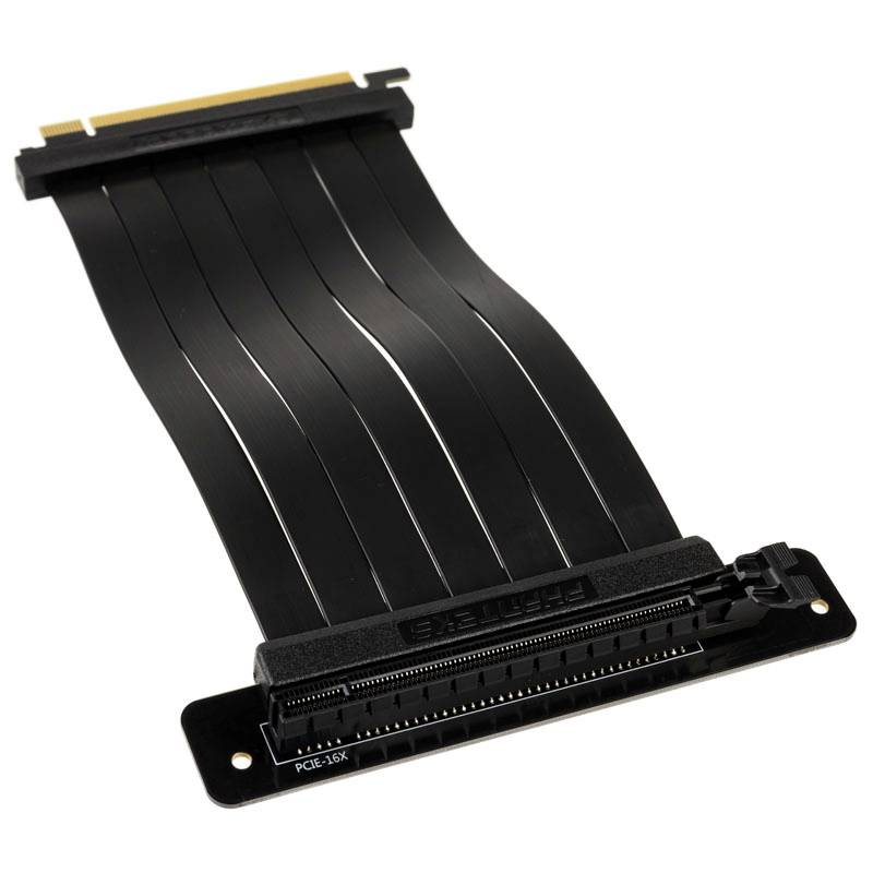 Phanteks Kabel Riser PCIe Wtyczka PCIe x16, Gniazdo PCIe x16 0.22 m czarny gniazdo wygięte pod kątem 90° PH-CBRS_PR22