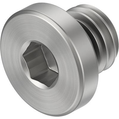 Śruba metalowa z łbem sześciokątnym wewnętrznym, o cylindrycznym trzpieniu i gwincie. Idealna do precyzyjnego mocowania w zastosowaniach technicznych.