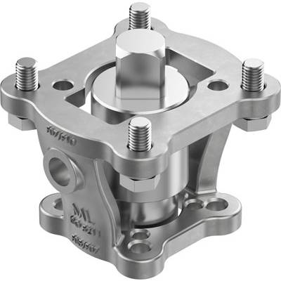 Metalowy mechanizm ze śrubami i bolcami, prawdopodobnie element maszyny stosowany w zakładach przemysłowych.