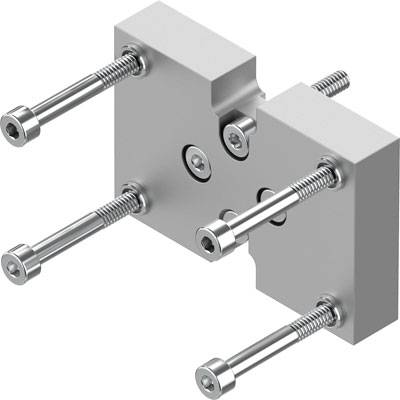 Metalowa oprawa z czterema długimi śrubami, prawdopodobnie używana do mocowania mechanicznego lub celów montażowych.