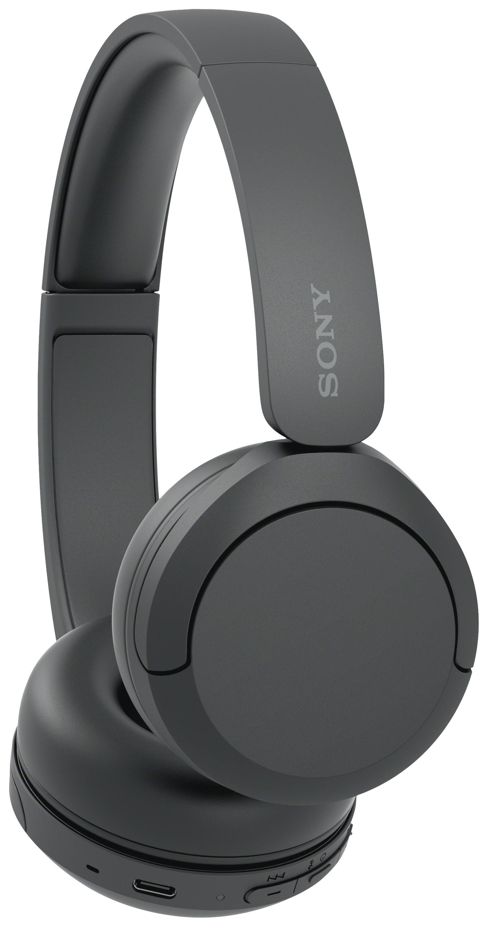 Стереонавушники Sony WH-CH520 Bluetooth, чорні, мікрофон із шумопоглинанням, індикатор заряду батареї, гарнітура, персоналізація з