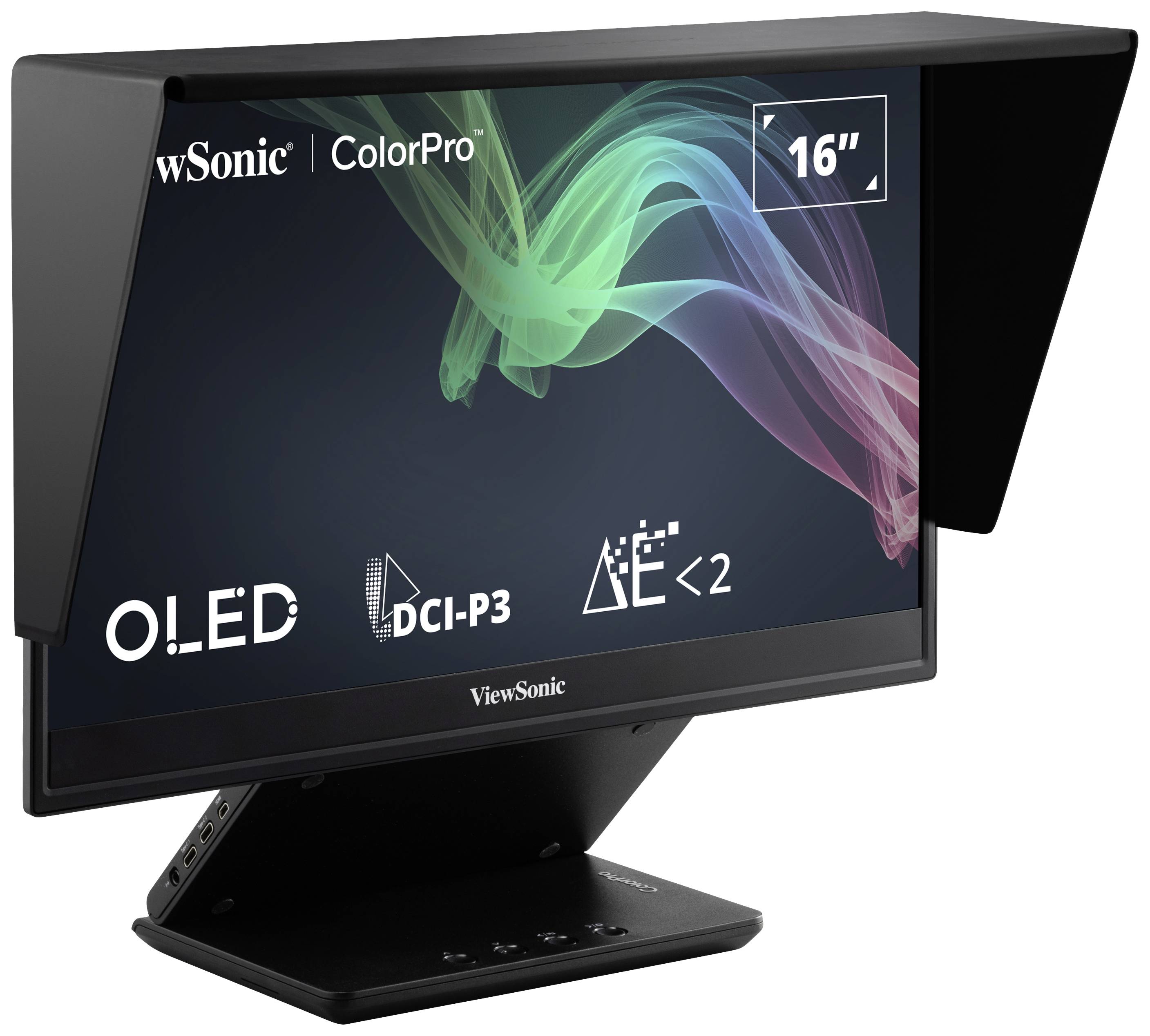 Viewsonic VP16-OLED Przenośny monitor EEK B (A - G) 40.6 cm (16 cal) 1920 x 1080 px 16:9 1 ms Micro HDMI, USB-C® OLED-9