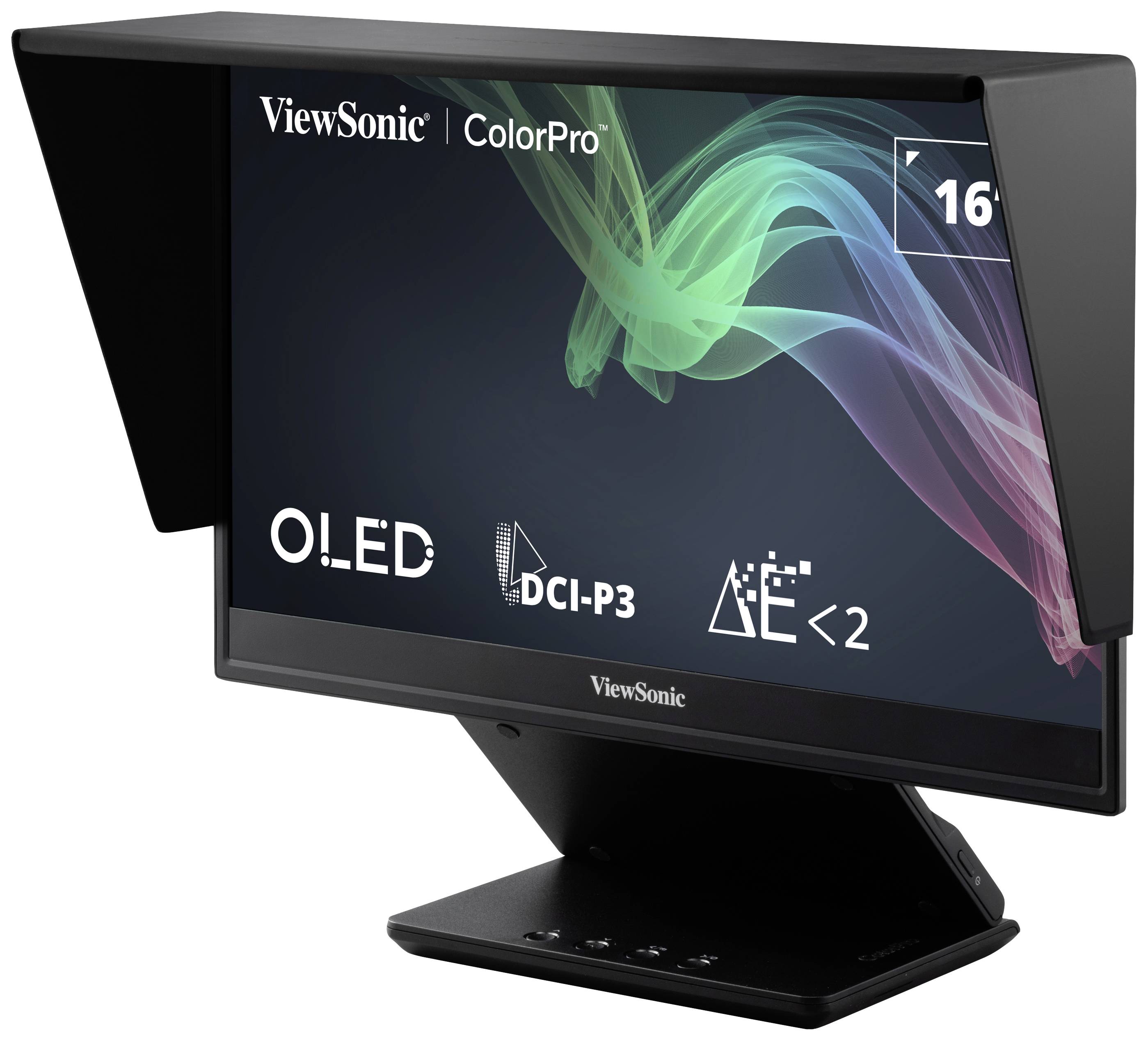 Viewsonic VP16-OLED Przenośny monitor EEK B (A - G) 40.6 cm (16 cal) 1920 x 1080 px 16:9 1 ms Micro HDMI, USB-C® OLED-17