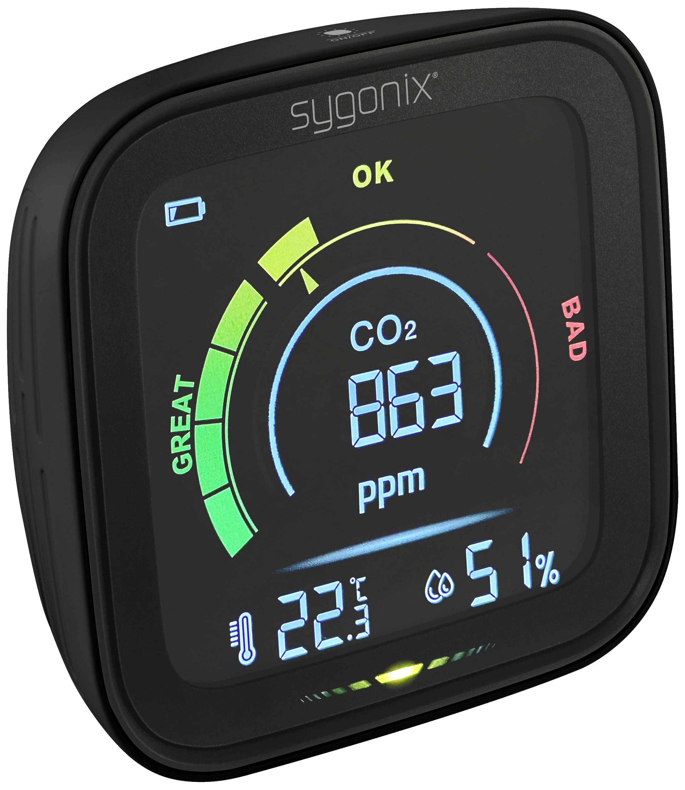 Вимірювач CO2 Sygonix SY-5609518