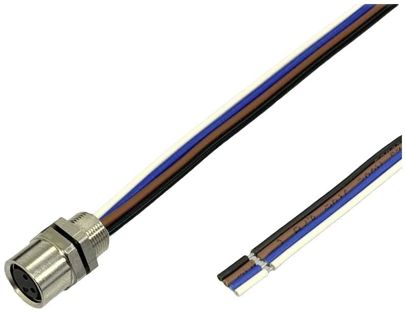 BKL Electronic 2701010 Роз'єм для кріплення датчика/виконавчого елемента, контакти: 4, 0,2 м, 1 шт.