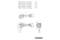 Rysunek techniczny serii szlifierek kątowych Metabo 'WB 18 LTX BL', numery modeli od '15-125' do '15-180', z widokami z boku.