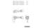 Rysunek rozstrzelony szlifierki kątowej Metabo z numerami modeli WPBA 18 LTX BL 15-150/15-125/15-180 Quick DS oraz numerami artykułów.