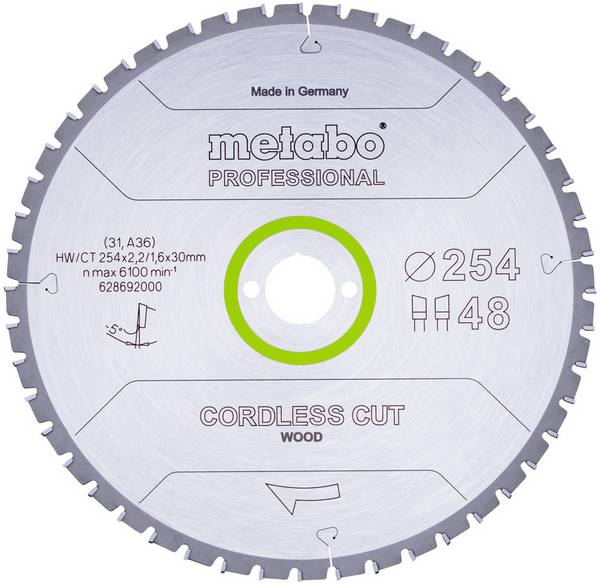 Tarcza tnąca Metabo  254 x 30 mm 1 szt.